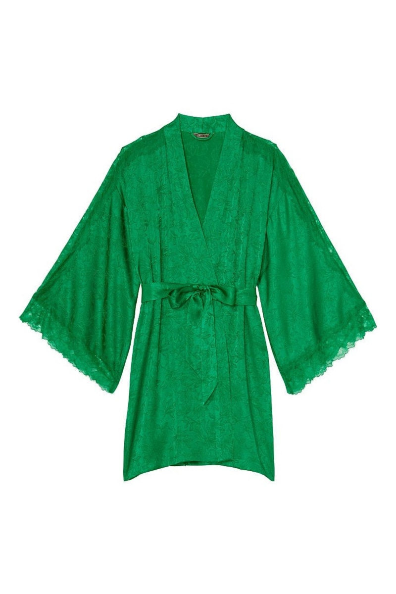 Black Victoria's Secret Lace Inset Robe | 1957ZOITY