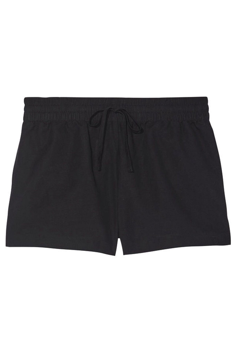 Black Victoria's Secret Linen Shorts | 3695AXHTJ