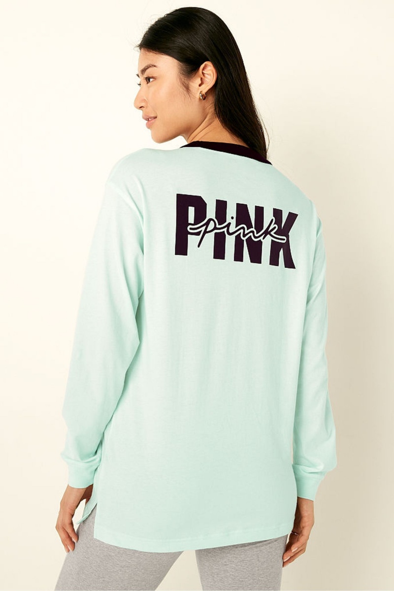 Black Victoria's Secret Long Sleeve T-Shirt | 5894VDJGO