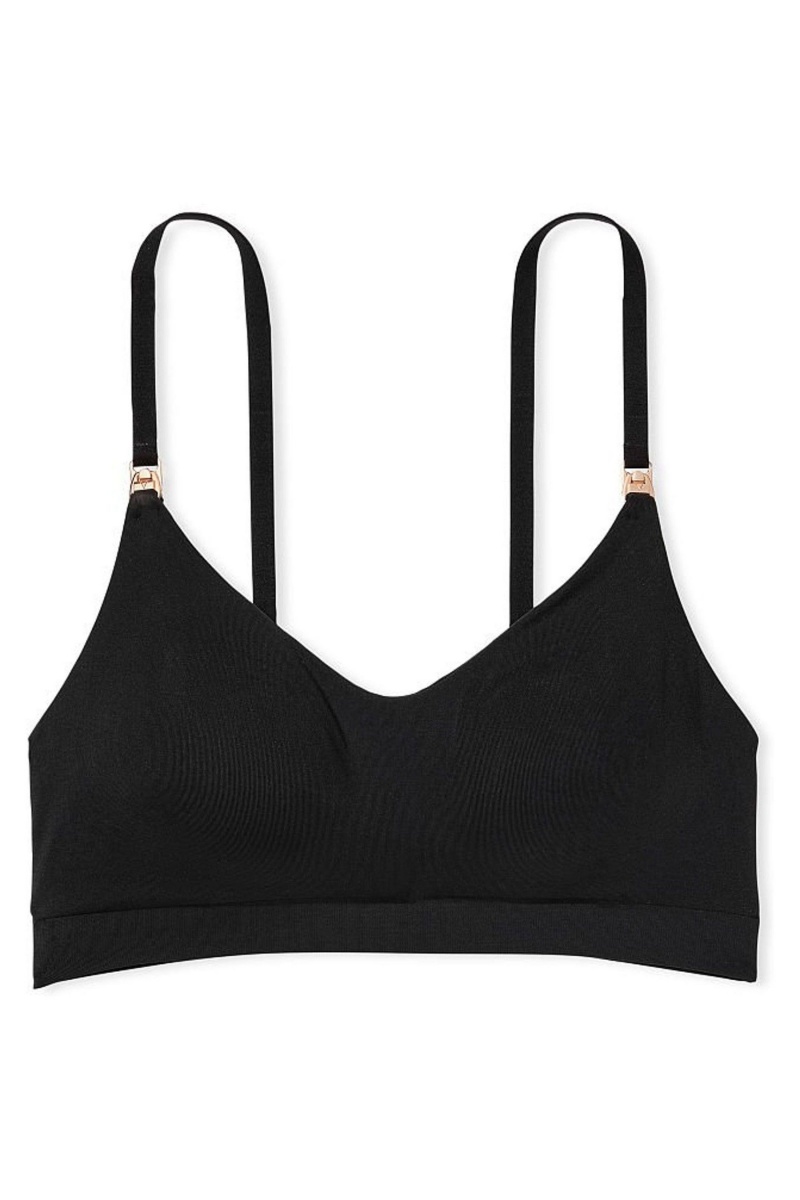 Black Victoria's Secret Non Wired Nursing Bra | 1254TLKGB