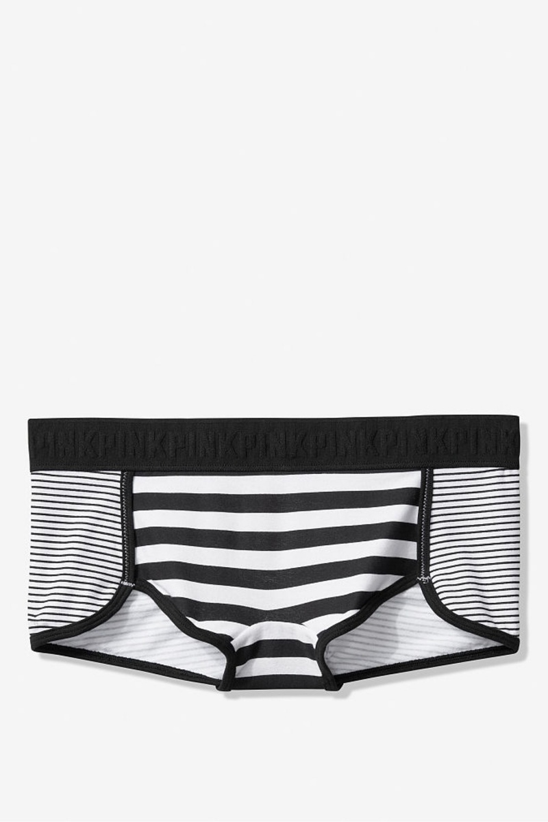 Black Victoria\'s Secret Ruched Front Bikini Bottoms | 3598MAXJS