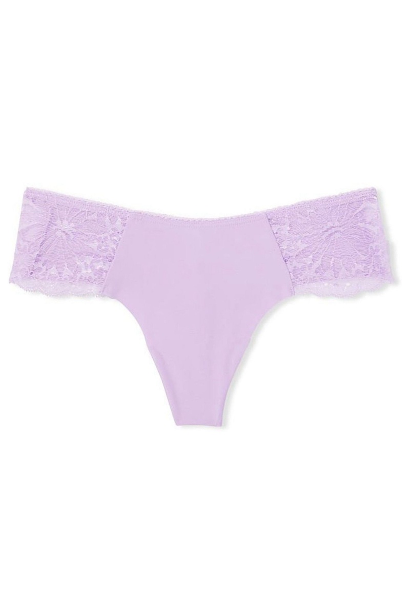 Black Victoria's Secret Sexy Illusions by Victorias Secret No Show Thong Knickers | 0296GAYUC