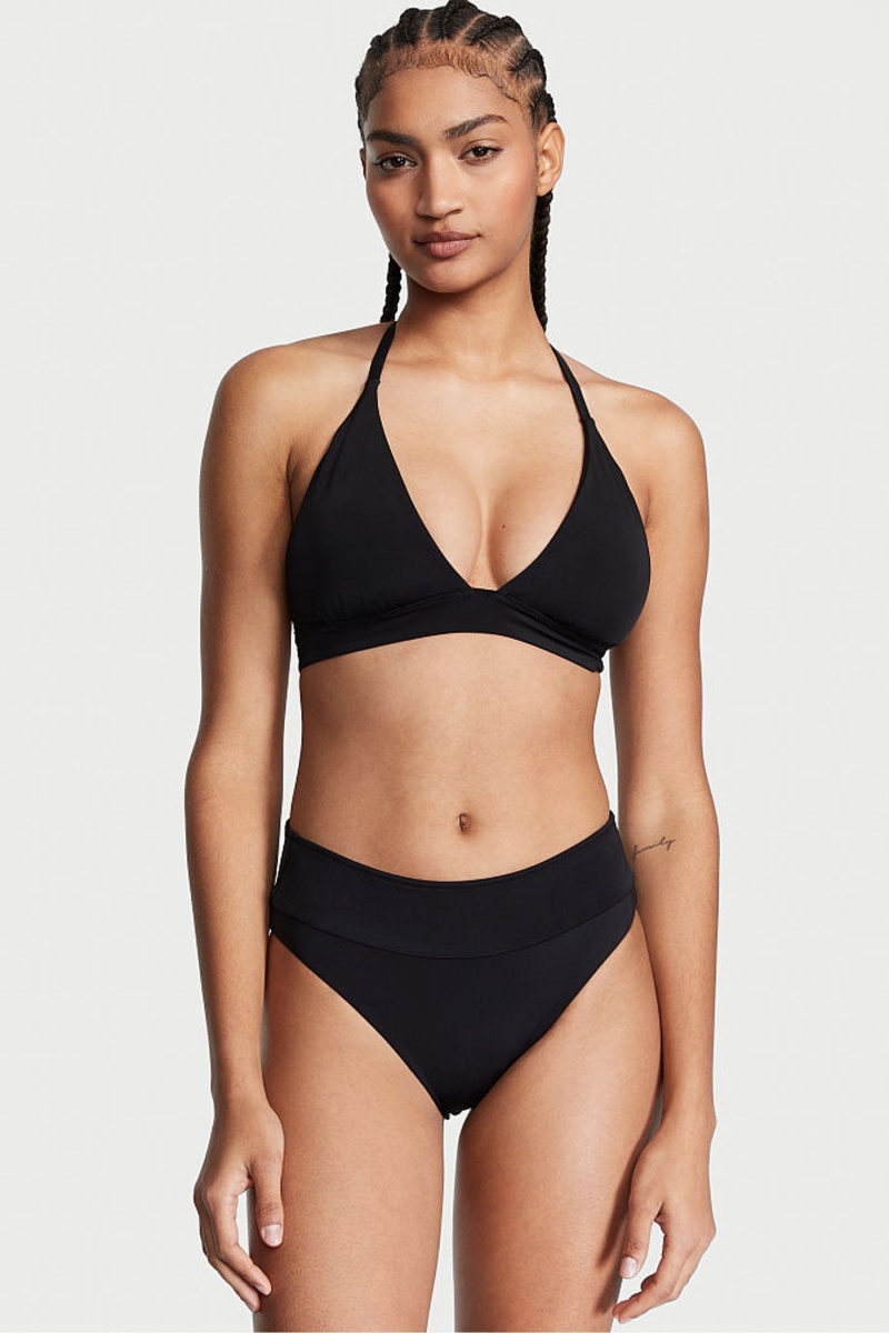 Black Victoria's Secret Swim Bikini Top | 3478NJWTK