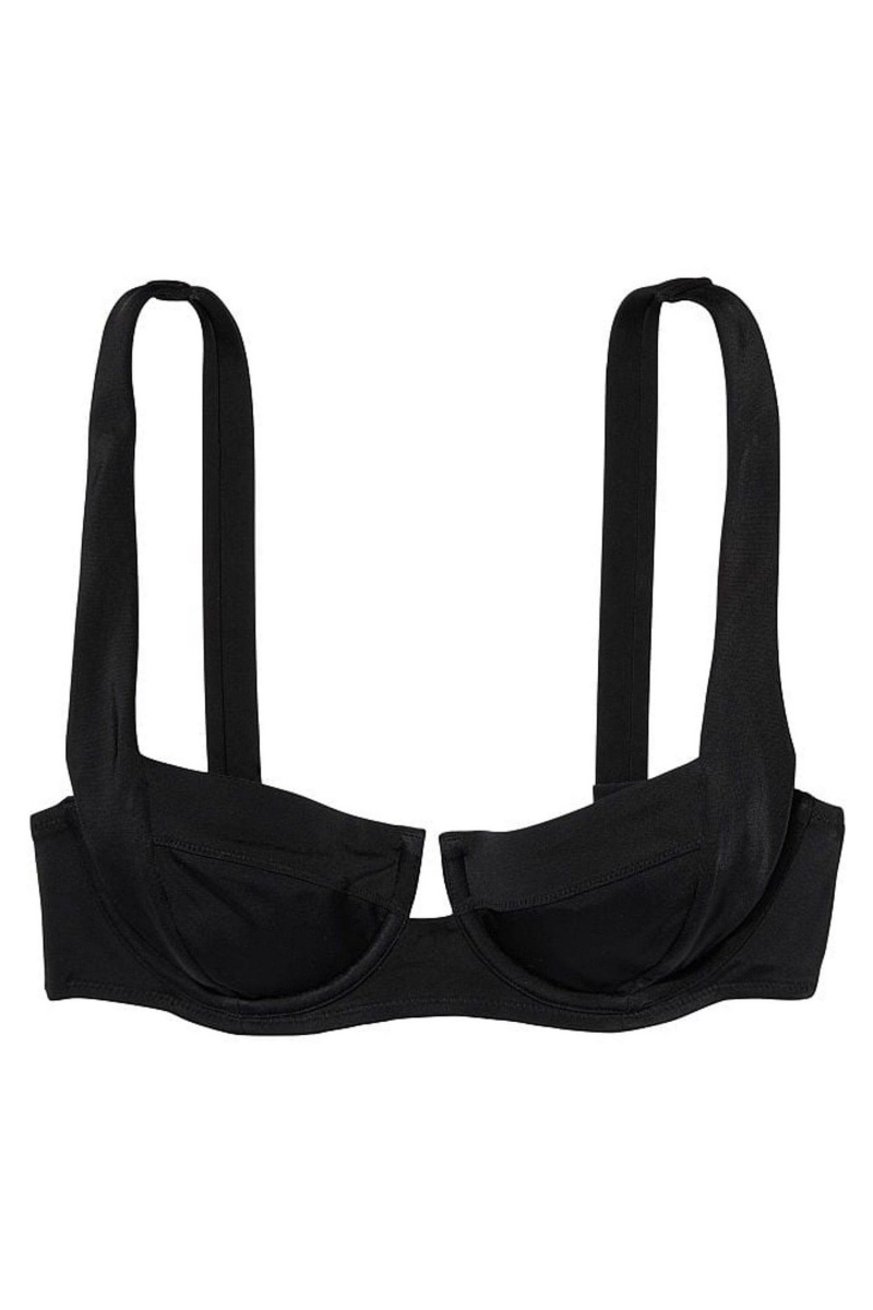 Black Victoria's Secret Swim Bikini Top | 3076QUIRP