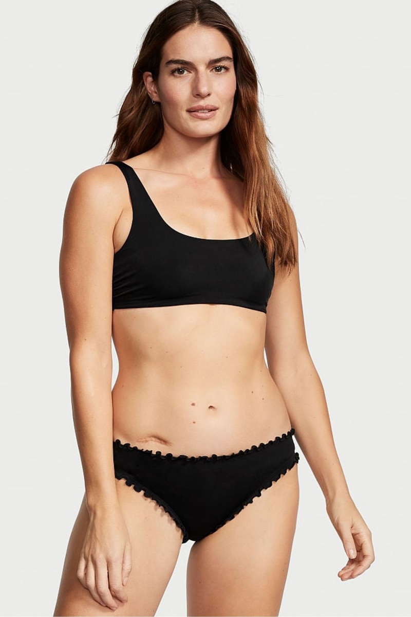 Black Victoria's Secret Swim Bikini Top | 9082HKMBW