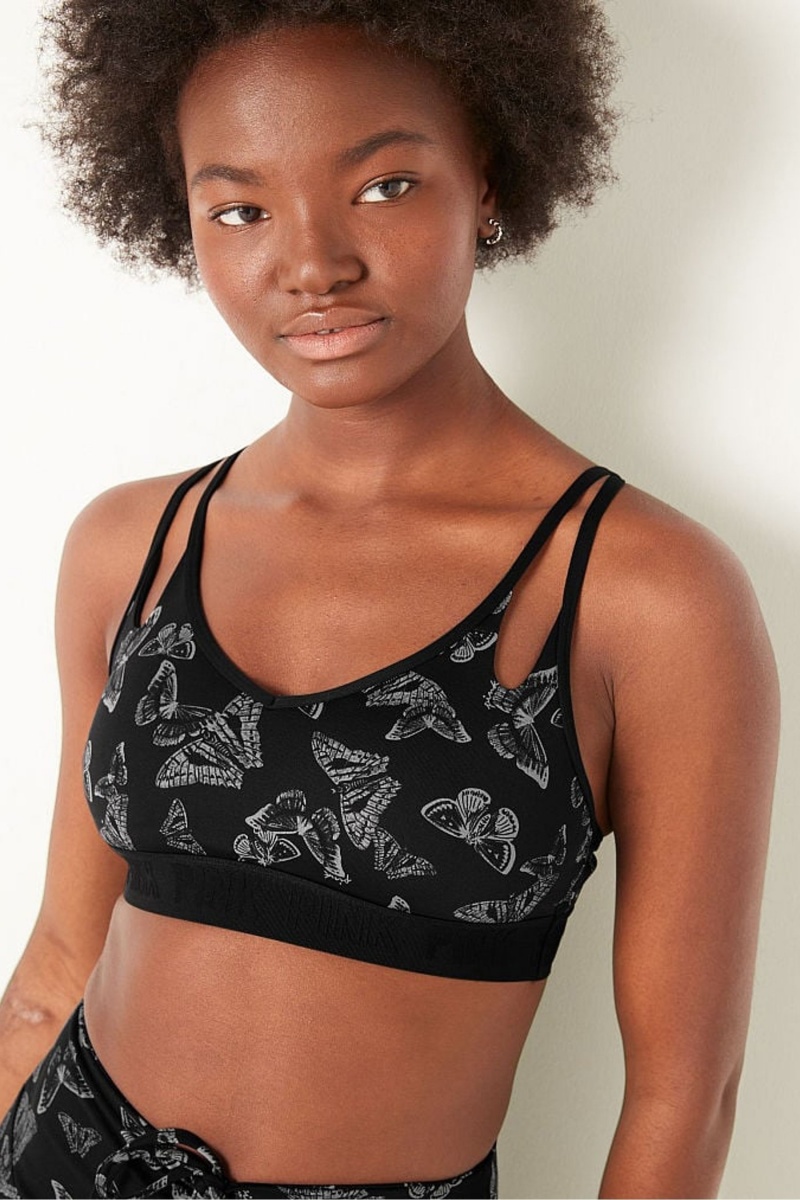 Black Victoria's Secret Ultimate Strappy Back Lightly Lined Bra | 3278UDEYH