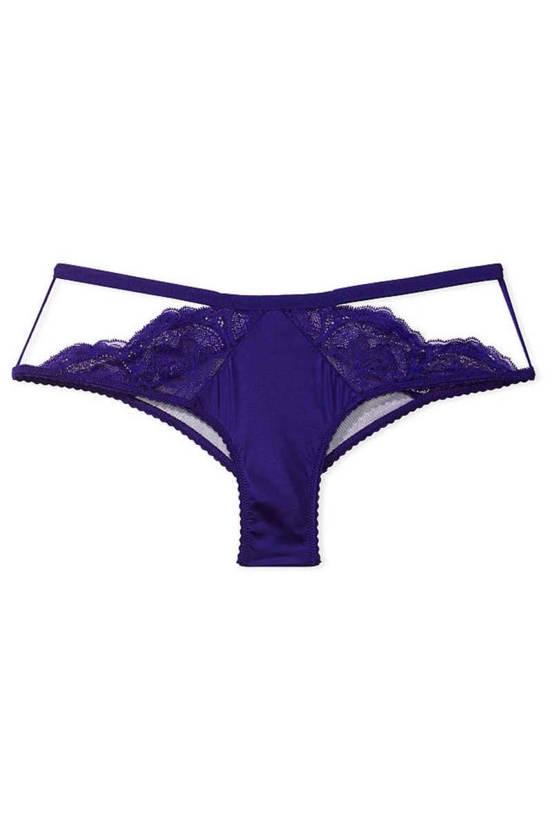 Black Victoria's Secret Very Sexy Lace Cheeky Knickers | 5826XRMCQ