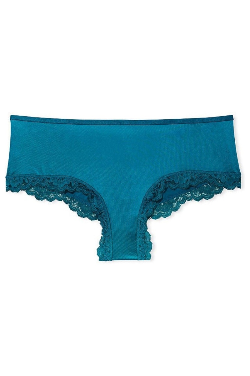 Black Victoria's Secret Very Sexy Lace Trim Cheeky Knickers | 7103CAPRS