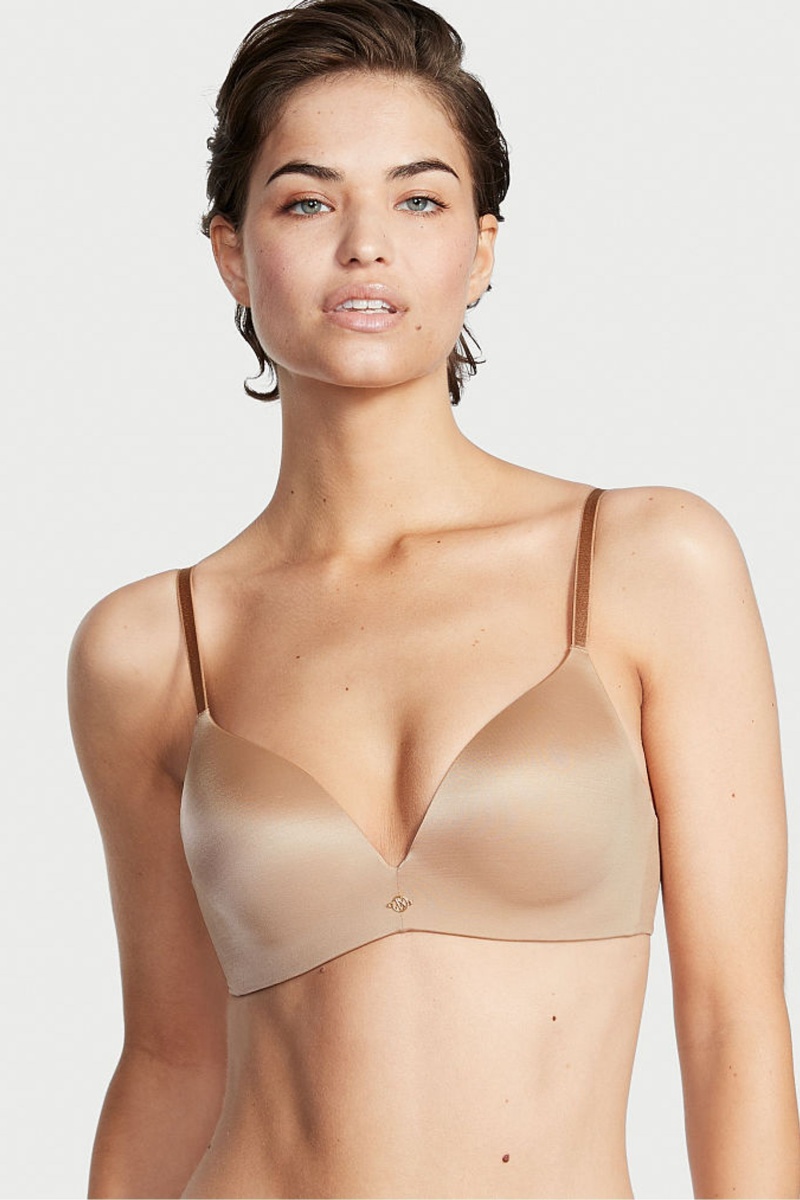 Black Victoria's Secret Very Sexy Smooth Non Wired Plunge Push Up Bra | 7290DPVRA