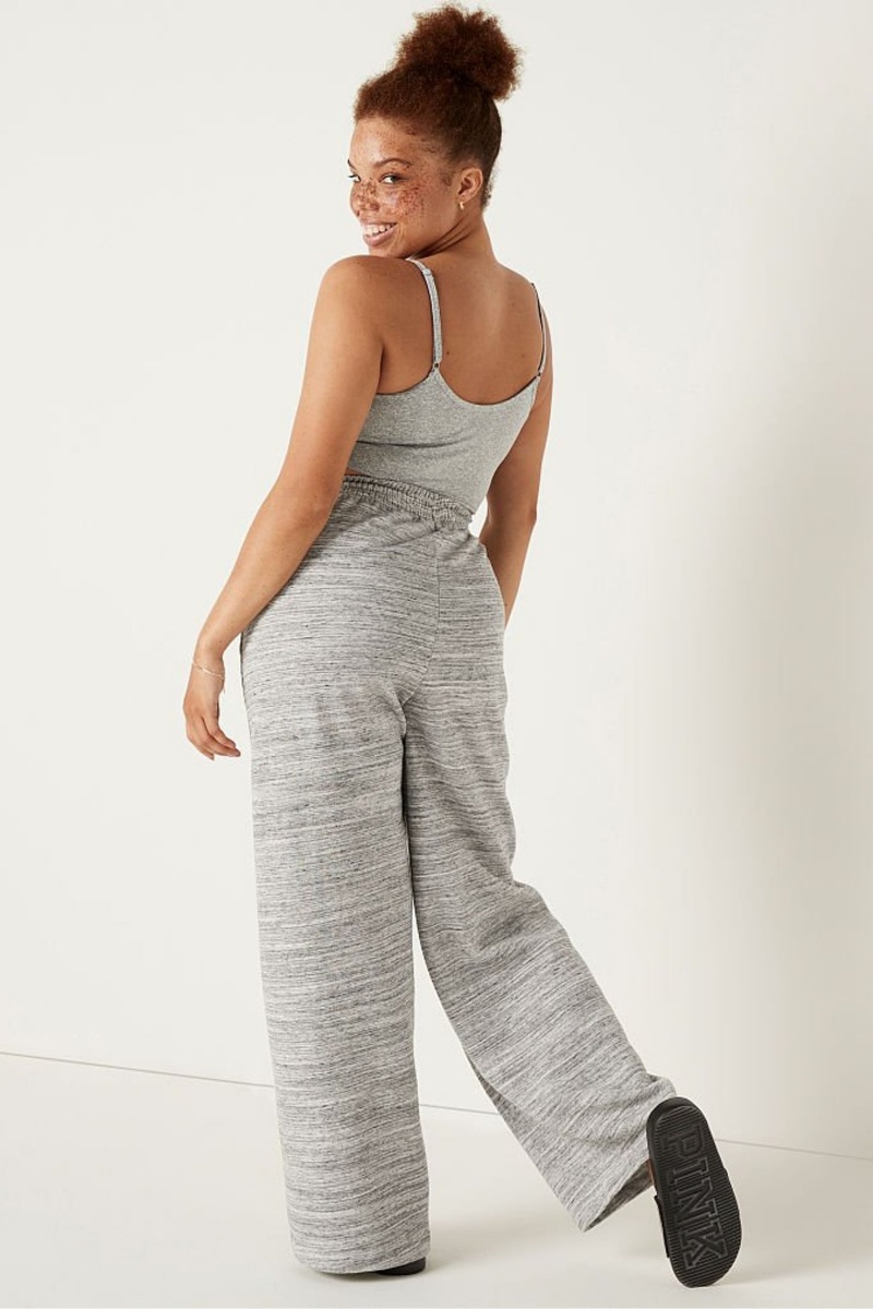 Black Victoria's Secret Wide Leg Jogger | 6382TNGFX