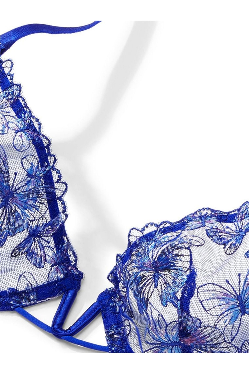 Blue Oar Victoria's Secret Very Sexy Embroidered Bra | 0481FXNUI