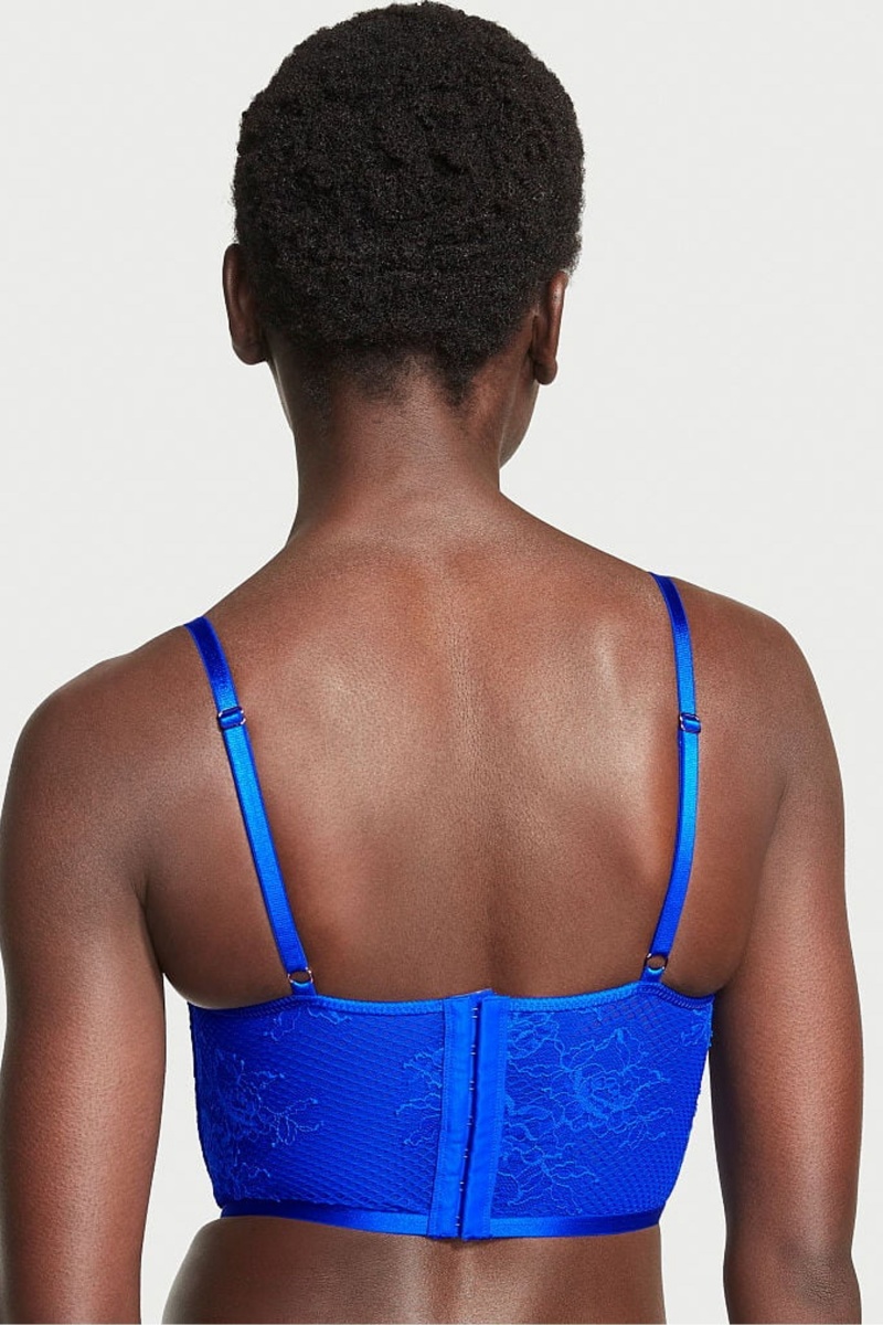 Blue Oar Victoria's Secret Very Sexy Strappy Fishnet Lace Bra | 9840TPLHY