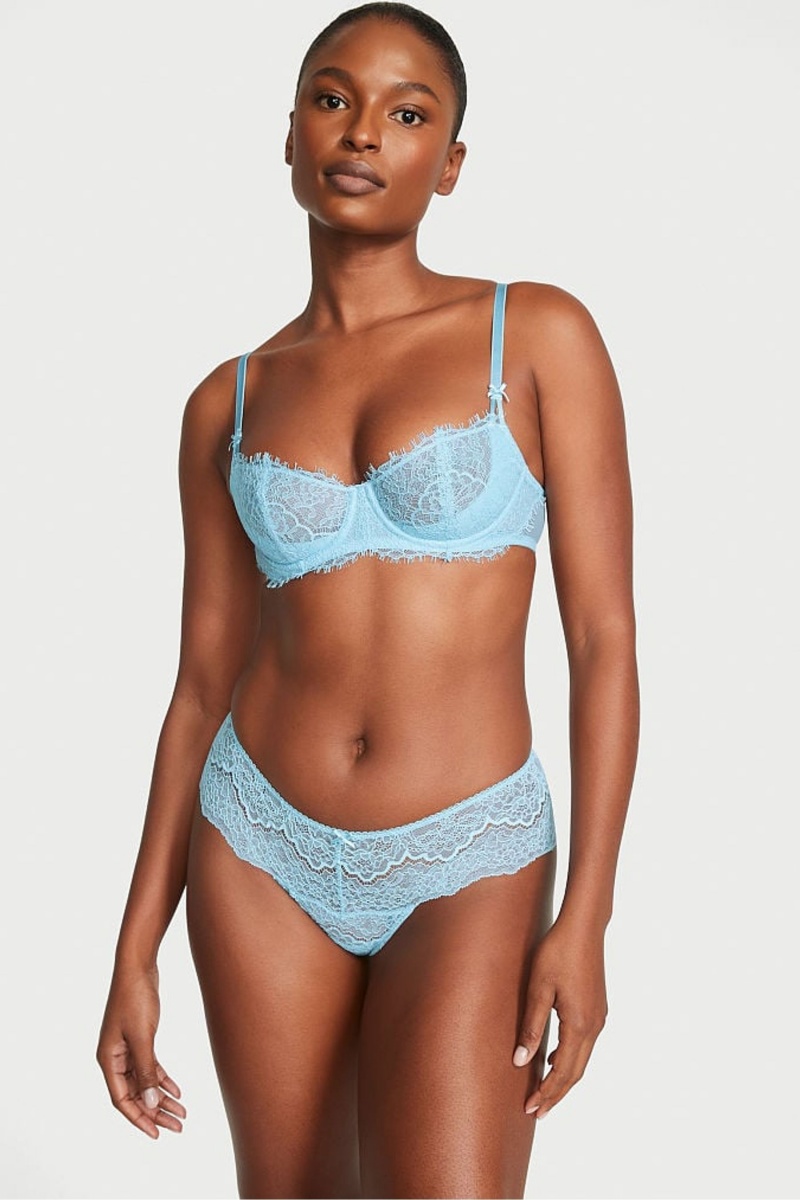 Blue Topaz Lace Victoria's Secret Dream Angels Bra | 8659JXMKL