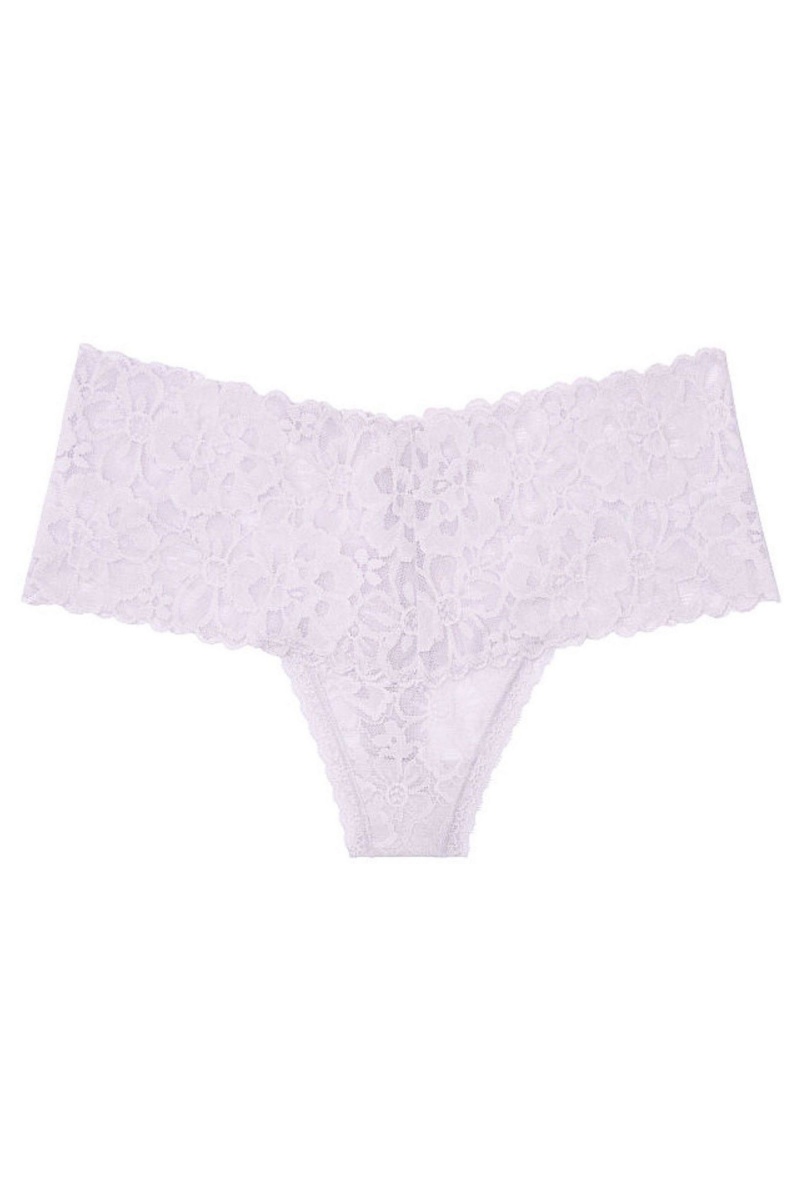 Blush Pink Victoria's Secret The Lacie Lace Wide Band Thong Panty | 2735LDGOY