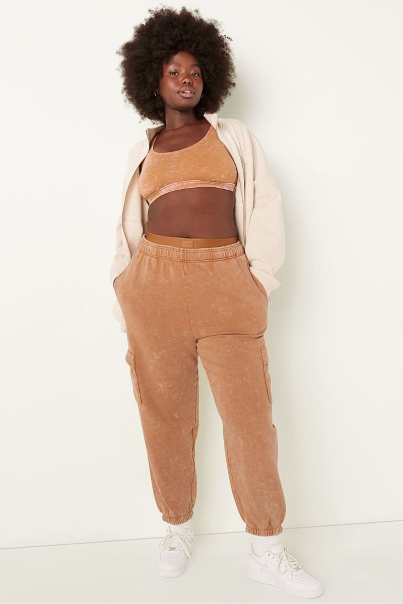 Brown Victoria's Secret Fleece Lounge Jogger | 5802EKAIV