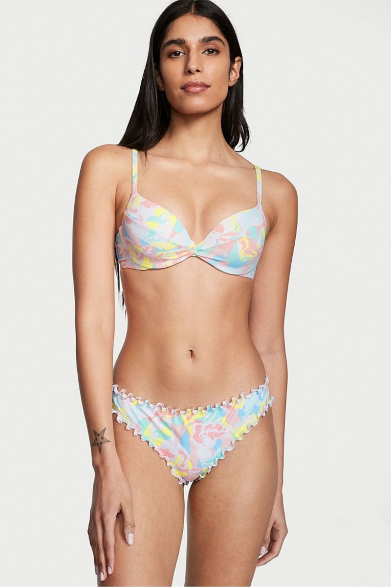 Camo Floral Victoria's Secret Swim Bikini Top | 7234LIFXY