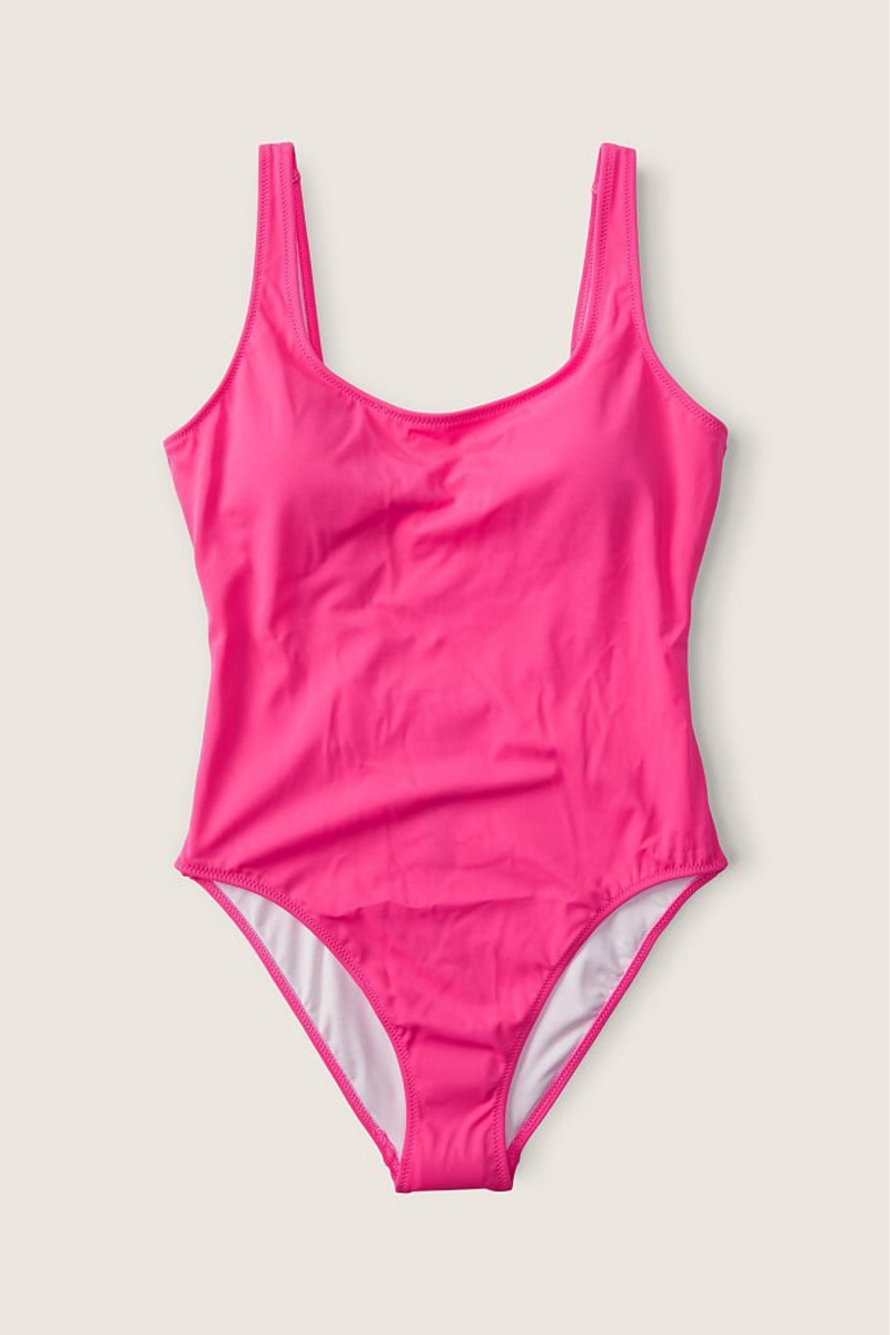 Capri Pink Victoria's Secret Scoop One Piece Swimsuit | 7902GJPWR