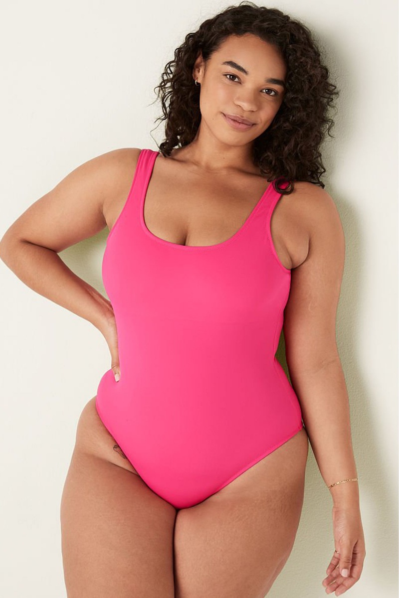 Capri Pink Victoria\'s Secret Scoop One Piece Swimsuit | 7902GJPWR