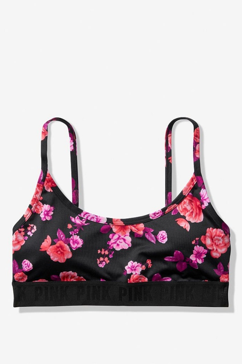 Chalk Rose Victoria's Secret Ultimate Scoop Lightly Lined Sports Bra | 5863NZQRT