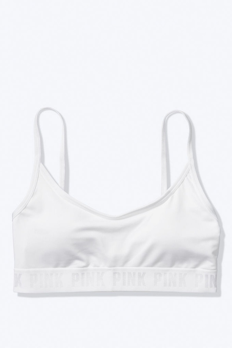 Chalk Rose Victoria's Secret Ultimate Scoop Lightly Lined Sports Bra | 2145LGSWJ