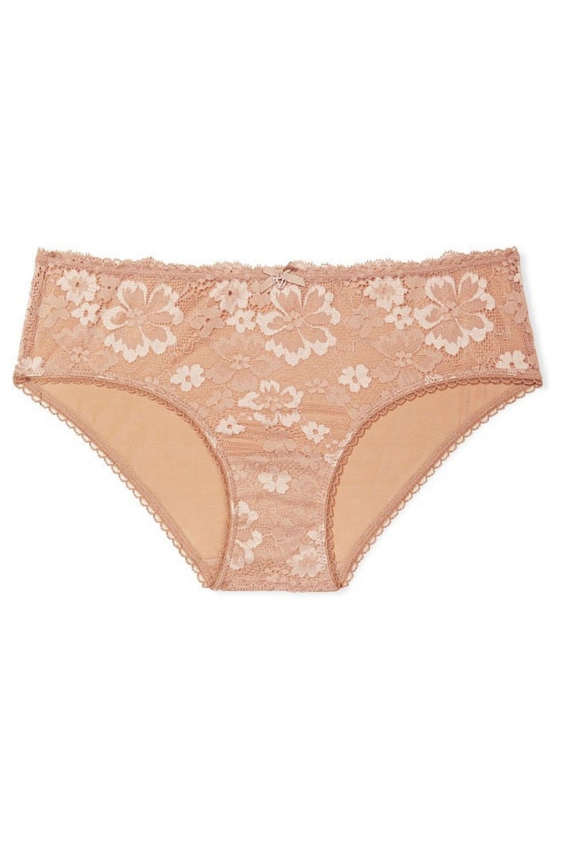 Champagne Nude Victoria's Secret Body by Victoria Lace Hipster Knickers | 1587UPSQF