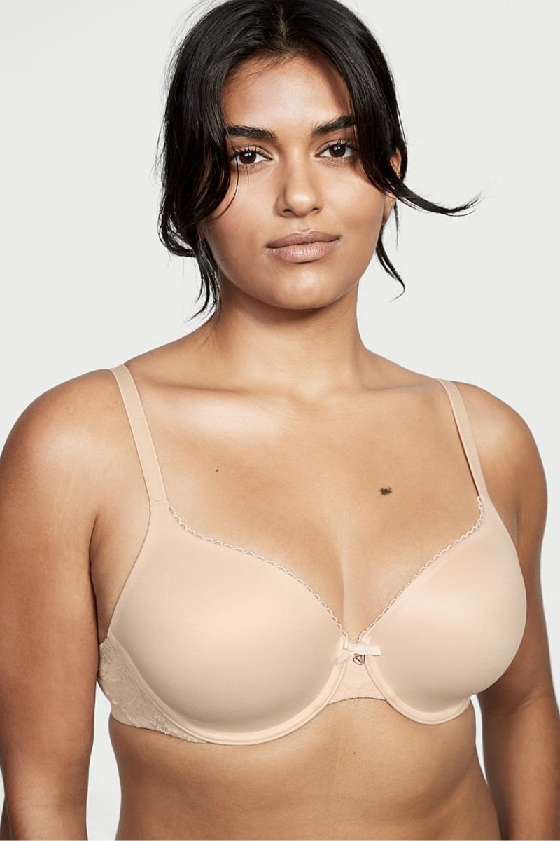 Champagne Nude Victoria\'s Secret Body by Victoria Smooth Full Cup Push Up Bra | 4386NTCHZ