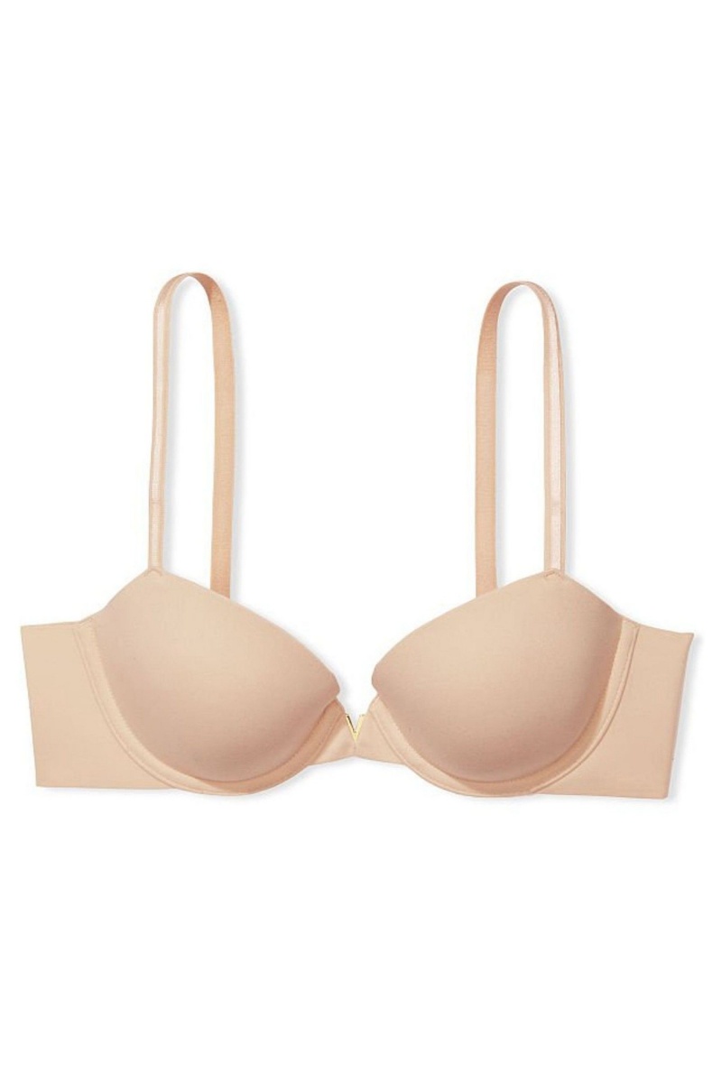 Champagne Nude Victoria's Secret Love Cloud Smooth Bra | 7385LWHIU