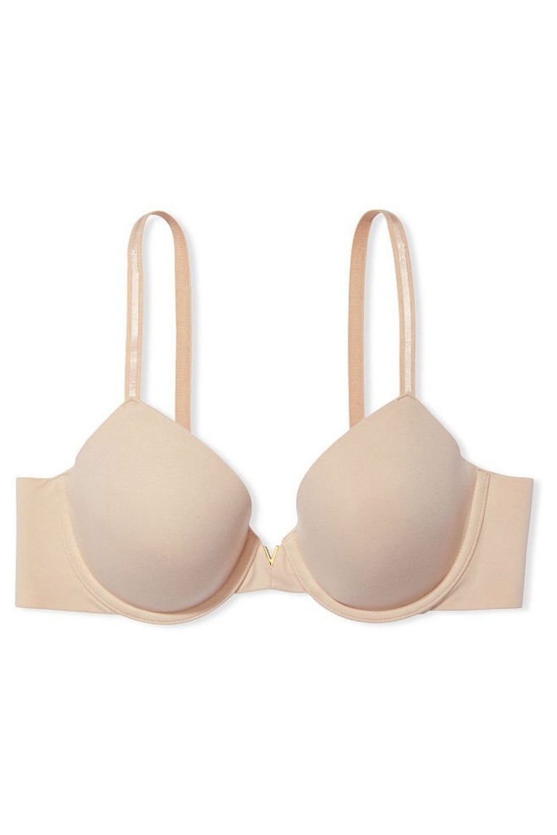 Champagne Nude Victoria's Secret Love Cloud Smooth Bra | 4875PJIRL