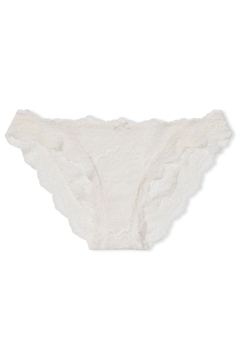 Coconut White Lace Victoria's Secret Dream Angels Knickers | 1786QBORA