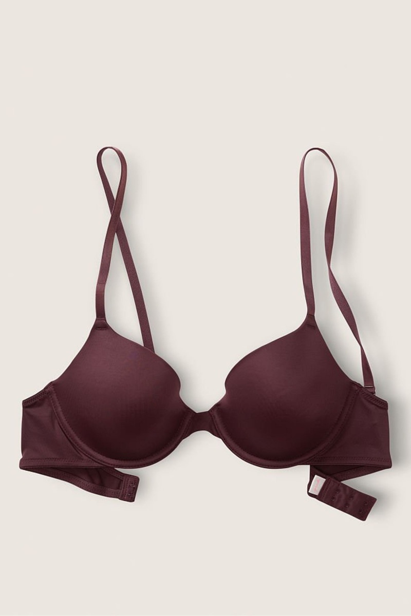 Coffee Brown Nude Victoria's Secret Wear Everywhere Smooth Lightly Lined T-Shirt Bra | 7168TNGCK