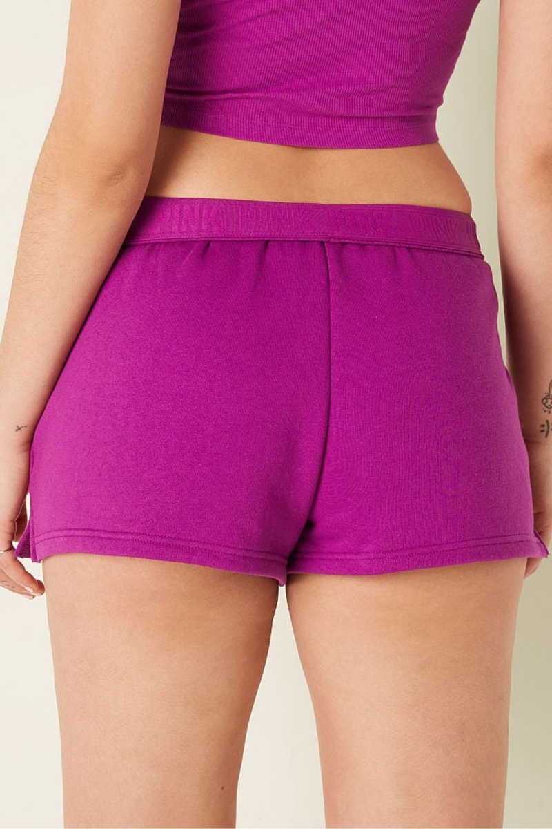 Dahlia Magenta Pink Victoria's Secret Mid Rise Fold Over Short | 6312EHYAW