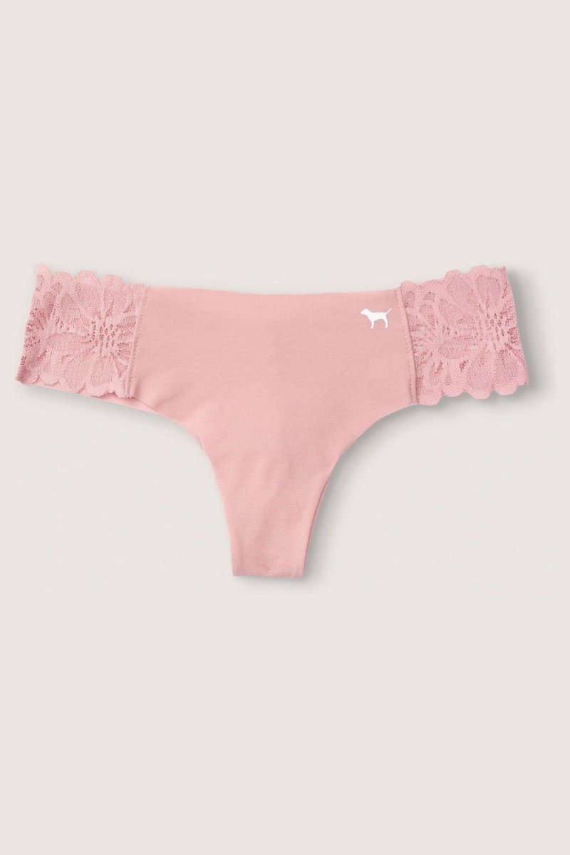 Damsel Pink Victoria\'s Secret No Show Thong Knickers | 6754ABTHJ