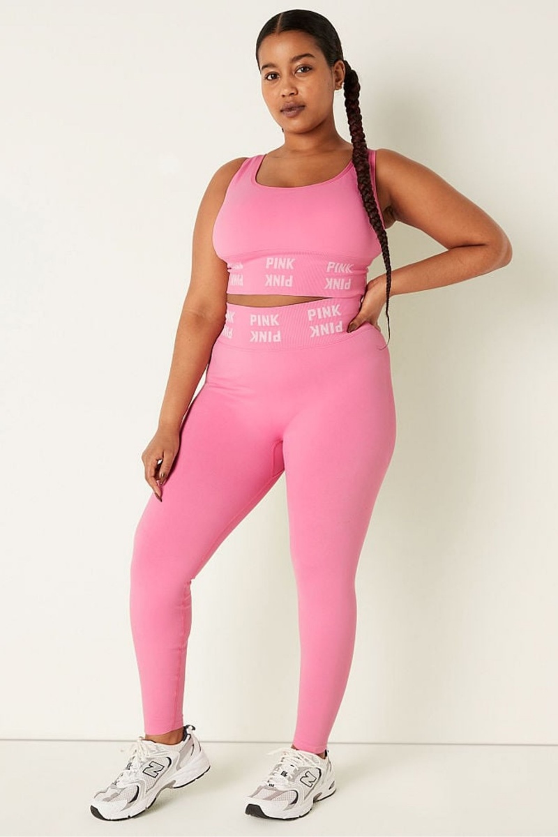 Dreamy Pink Victoria's Secret Seamless High Waist Leggings | 6347CJSWG