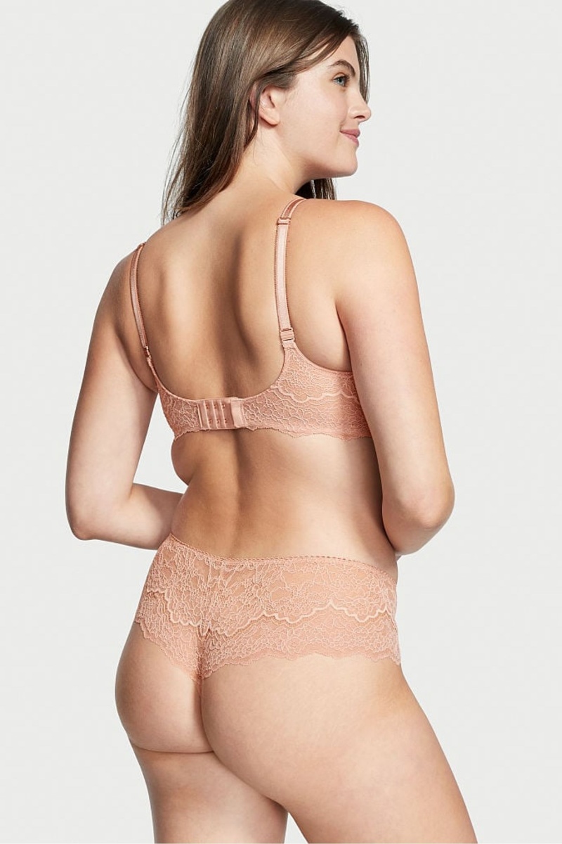 Evening Blush Nude Lace Victoria's Secret Dream Angels Knickers | 4719OWCER