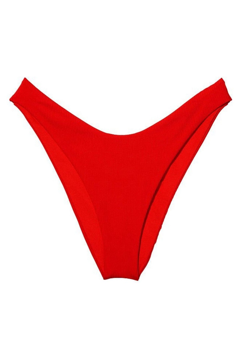 Flame Rib Red Victoria's Secret Bikini Bottom | 1825DVEZR