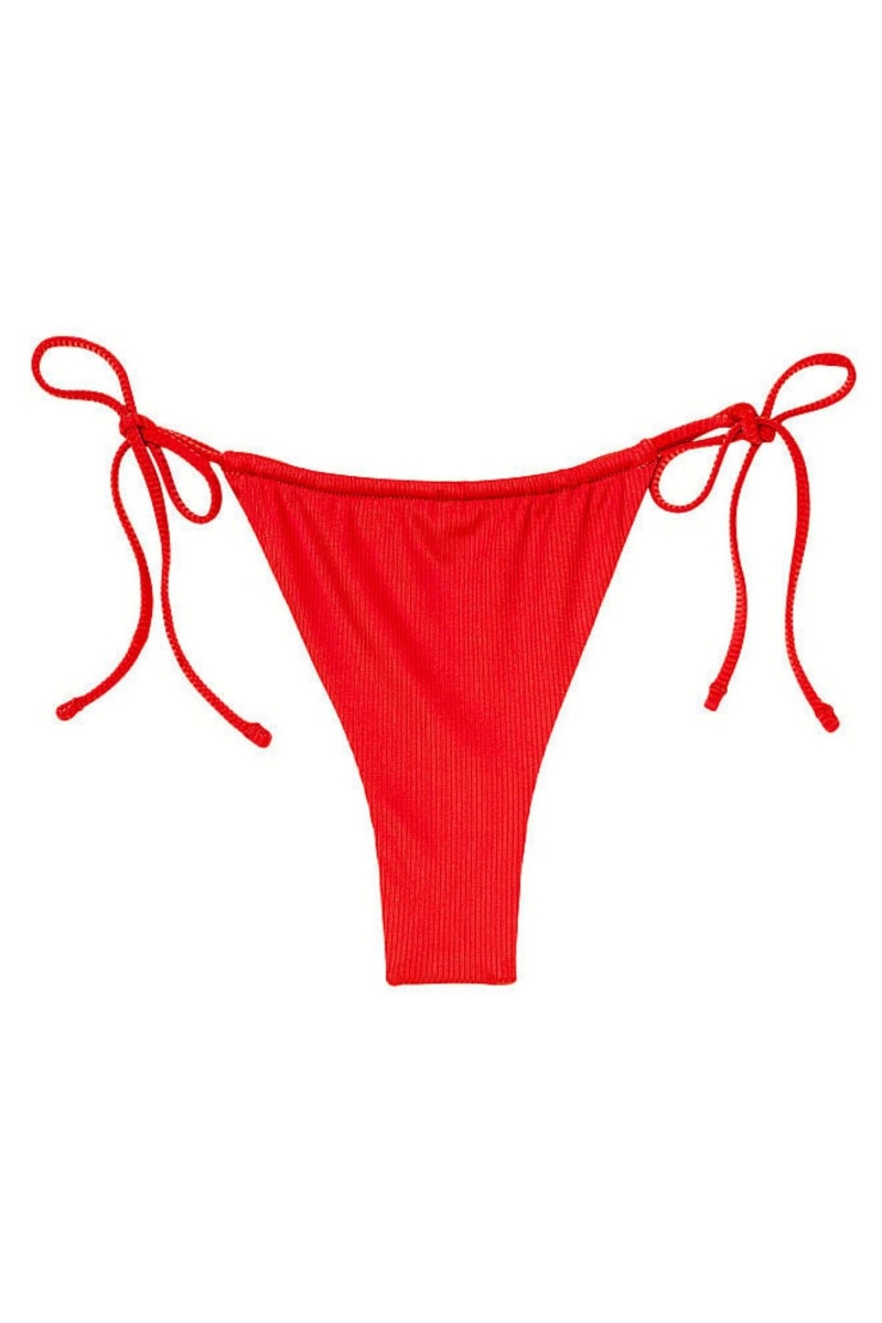 Flame Rib Red Victoria's Secret Bikini Bottom | 5271CIBPE