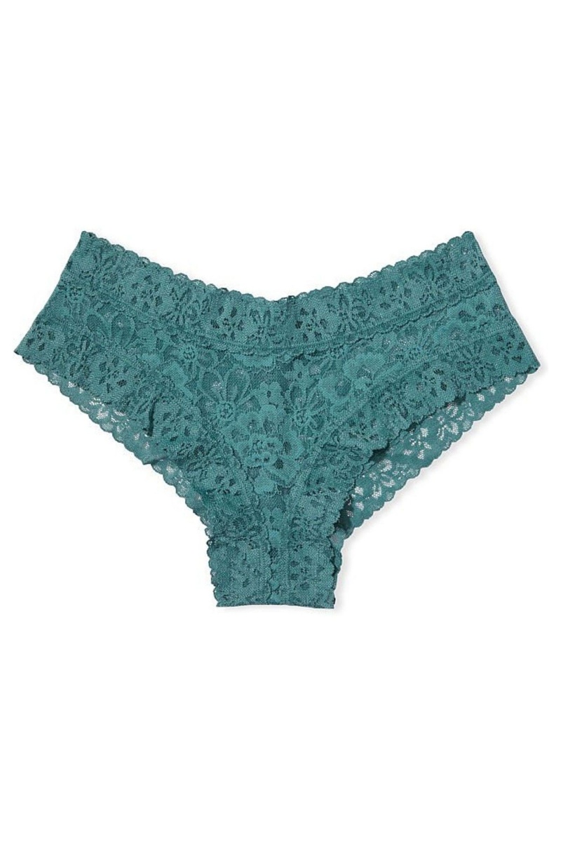 French Sage Blue Victoria's Secret The Lacie Lace Cheeky Knickers | 7528CJPRY