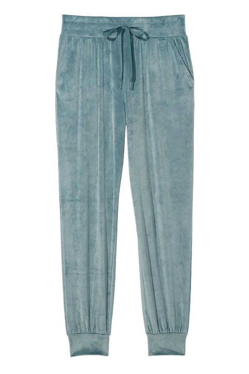 French Sage Green Victoria's Secret Velour Lounge Jogger | 1240AGVXH