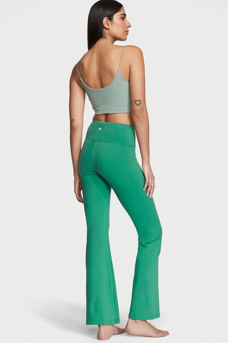 Gem Green Victoria's Secret Love Cloud Ruched Flare Legging | 2716YNKZS