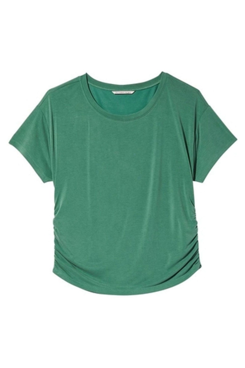 Gem Green Victoria's Secret Ruched Modal T-Shirt | 2361PGJOY