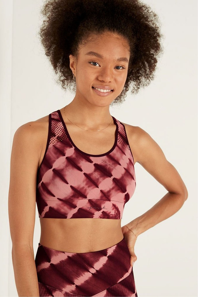 Golden Pear Victoria's Secret Seamless Seamless Lightly Lined Low Impact Racerback Sports Bra | 0926HPBDM