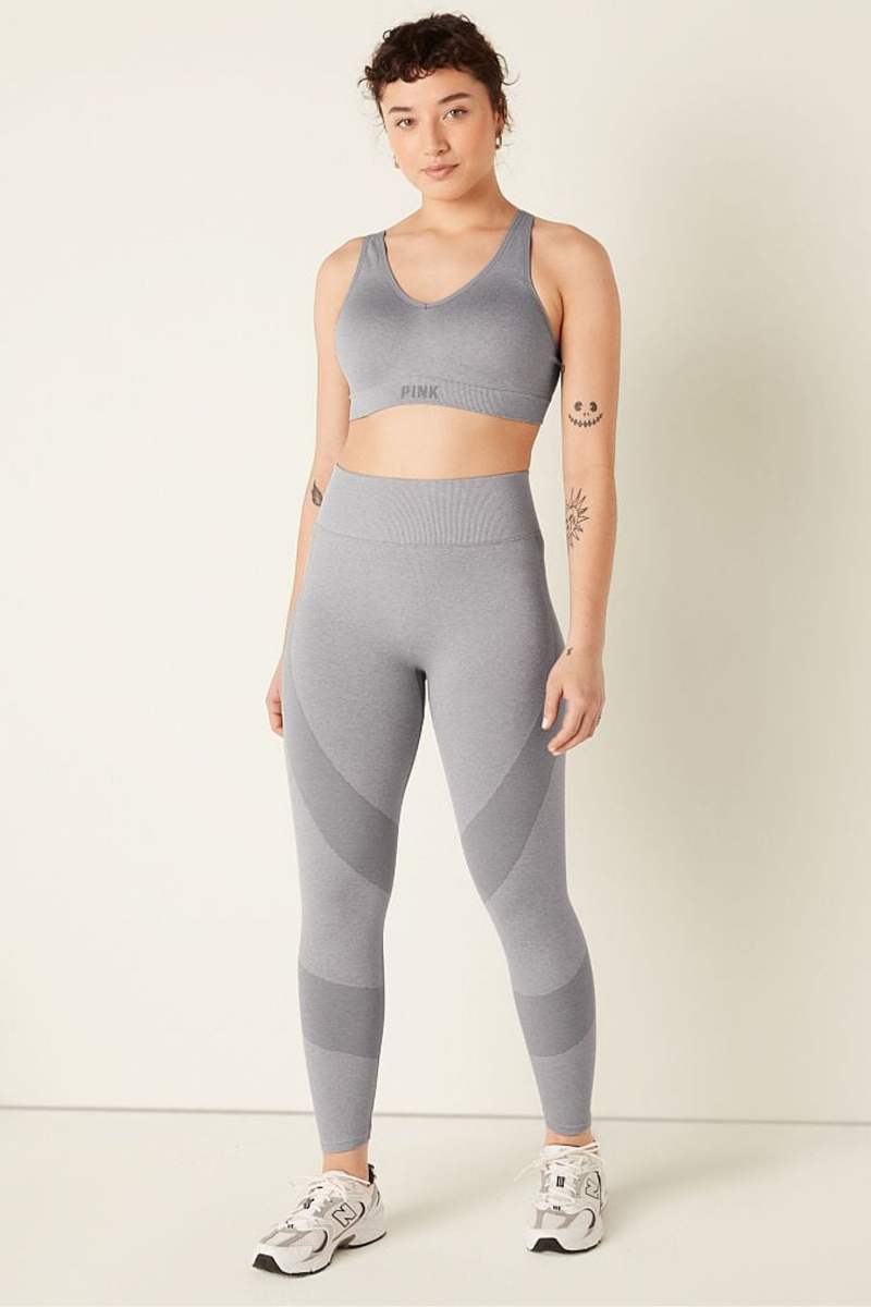 Grey Oasis Marl Victoria's Secret Seamless High Waist Legging | 1745KOGQE