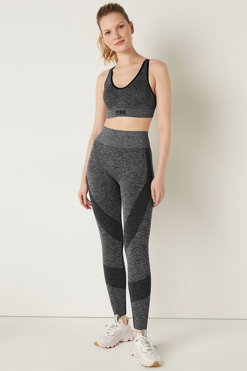 Grey Oasis Marl Victoria's Secret Seamless High Waist Legging | 9147YVAEX