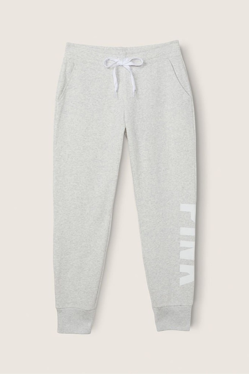 Heather Stone Grey Sans Logo Victoria's Secret Everyday Lounge Jogger | 5683JHXOW