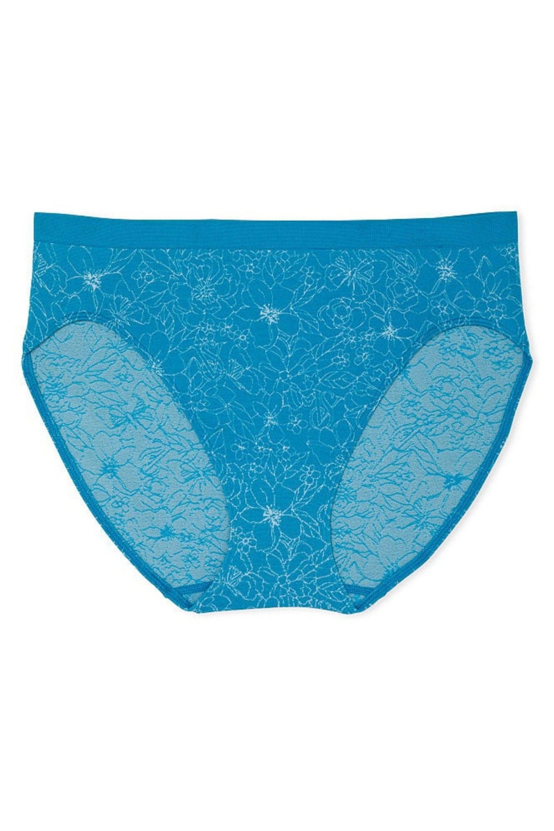 High Dive Blue Victoria's Secret No Show Seamless Bikini Knickers | 0596LVBJE