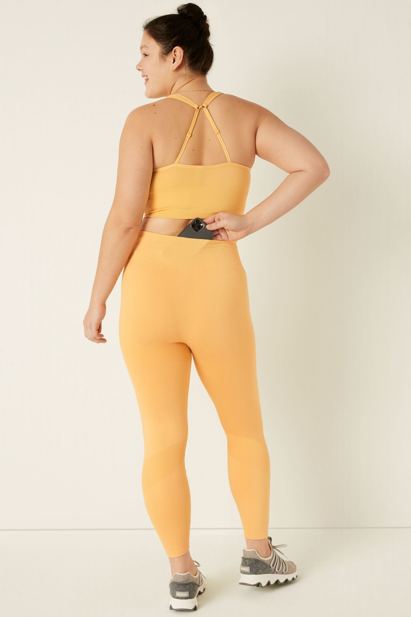 Honey Suckle Victoria's Secret Seamless High Waist Full Length Legging | 7832WBCHR