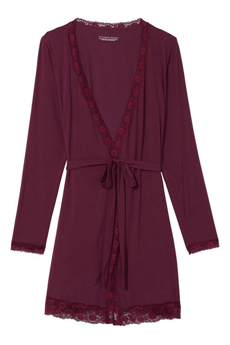 Kir Purple Victoria's Secret Modal Kimono Robe | 4639YTCBA