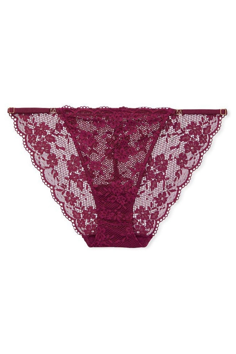 Kir Red Victoria's Secret Love Cloud Lace Bikini Knickers | 5940WRDEK