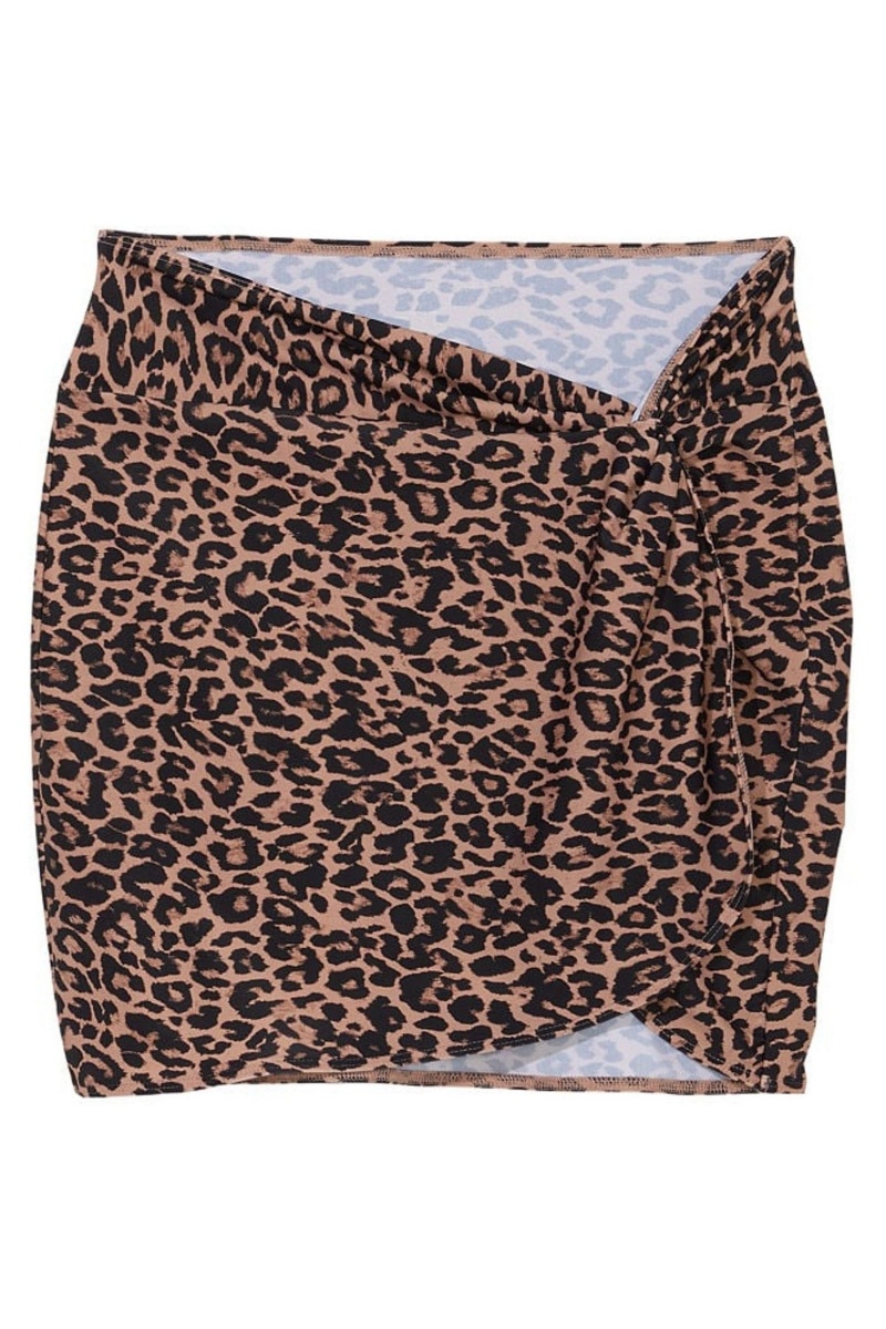 Leopard Animal Print Victoria's Secret Sarong Cover Up | 8325QNYLR