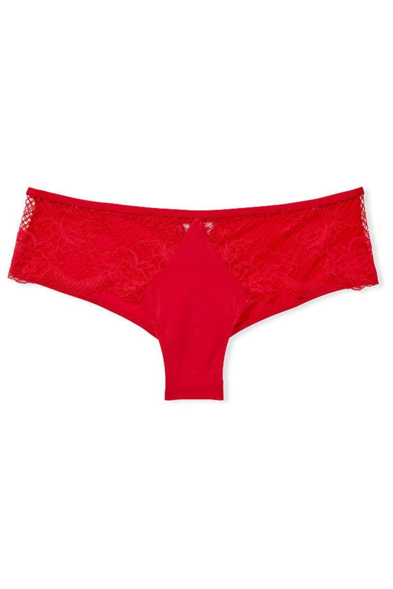 Lipstick Red Victoria's Secret Very Sexy Lace Cheeky Knickers | 8362FXICP